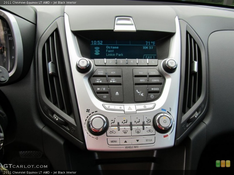 Jet Black Interior Controls for the 2011 Chevrolet Equinox LT AWD #50660684