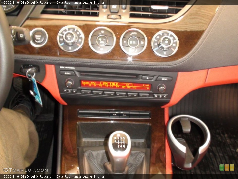 Coral Red Kansas Leather Interior Controls for the 2009 BMW Z4 sDrive30i Roadster #50661419