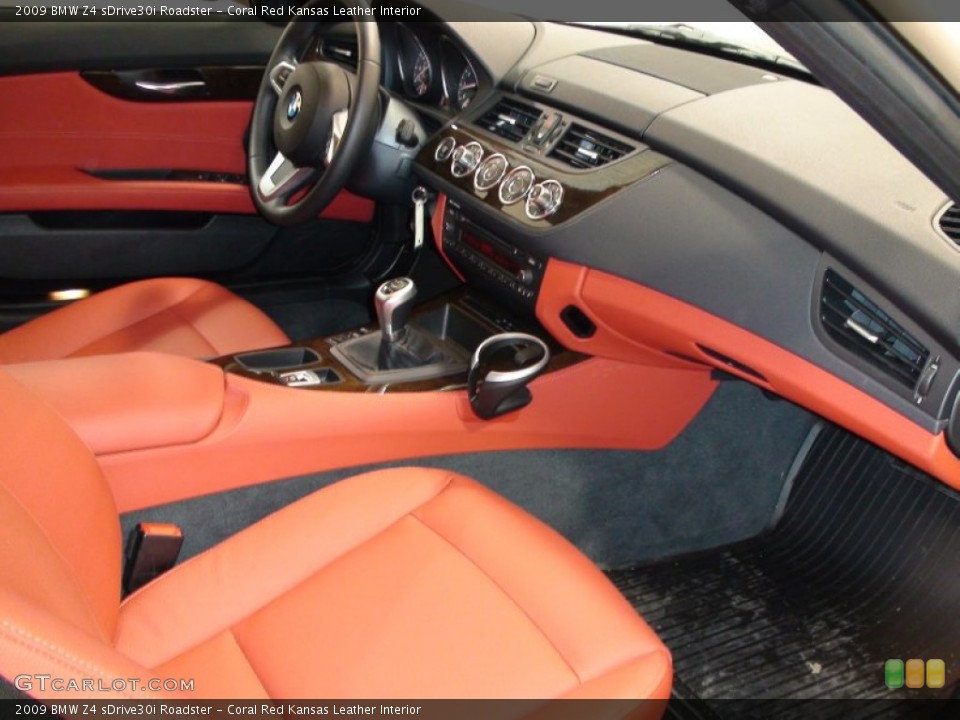 Coral Red Kansas Leather Interior Photo for the 2009 BMW Z4 sDrive30i Roadster #50661464