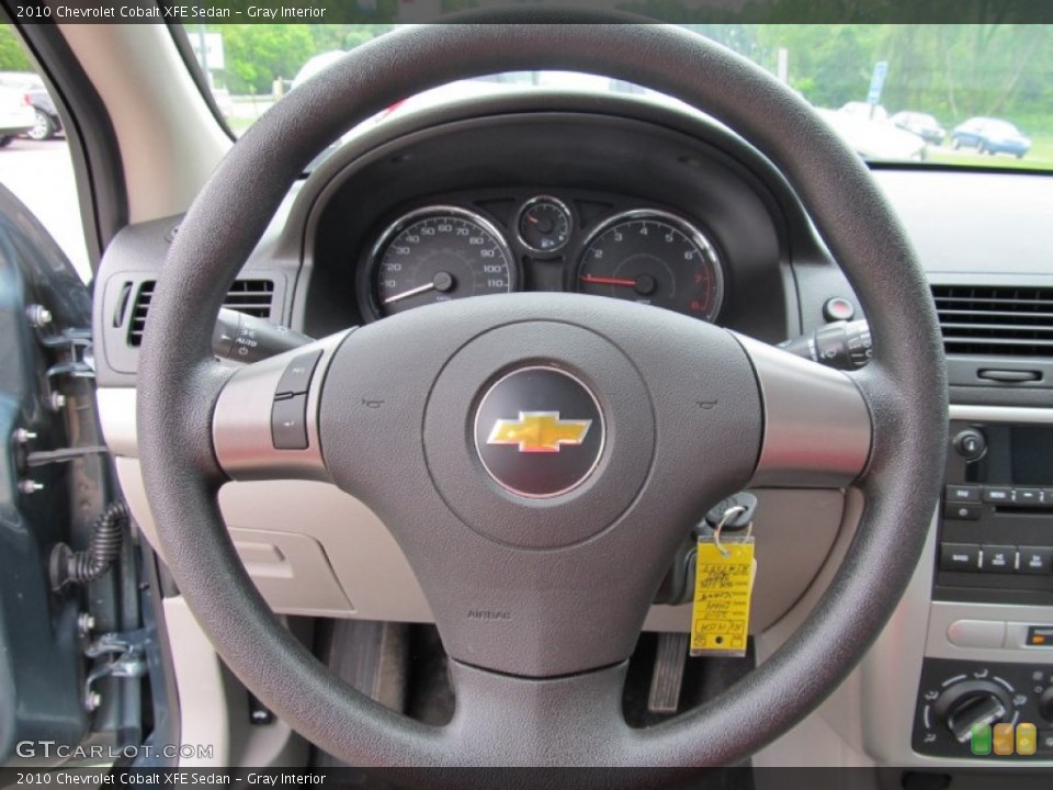 Gray Interior Steering Wheel for the 2010 Chevrolet Cobalt XFE Sedan #50662001