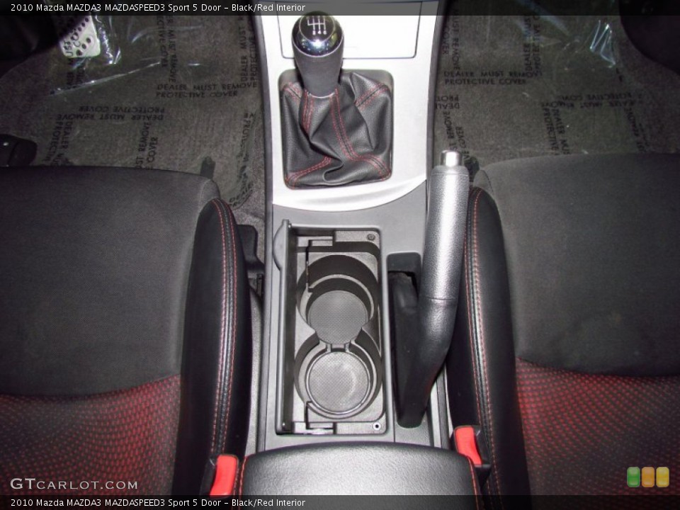 Black/Red Interior Transmission for the 2010 Mazda MAZDA3 MAZDASPEED3 Sport 5 Door #50663198