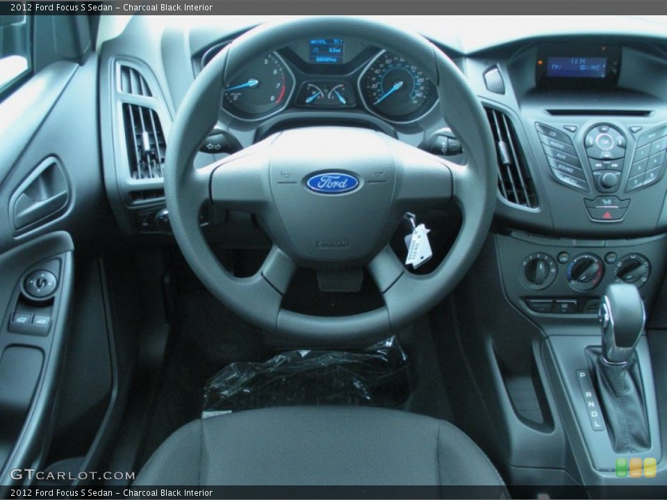 Charcoal Black Interior Dashboard for the 2012 Ford Focus S Sedan #50665031