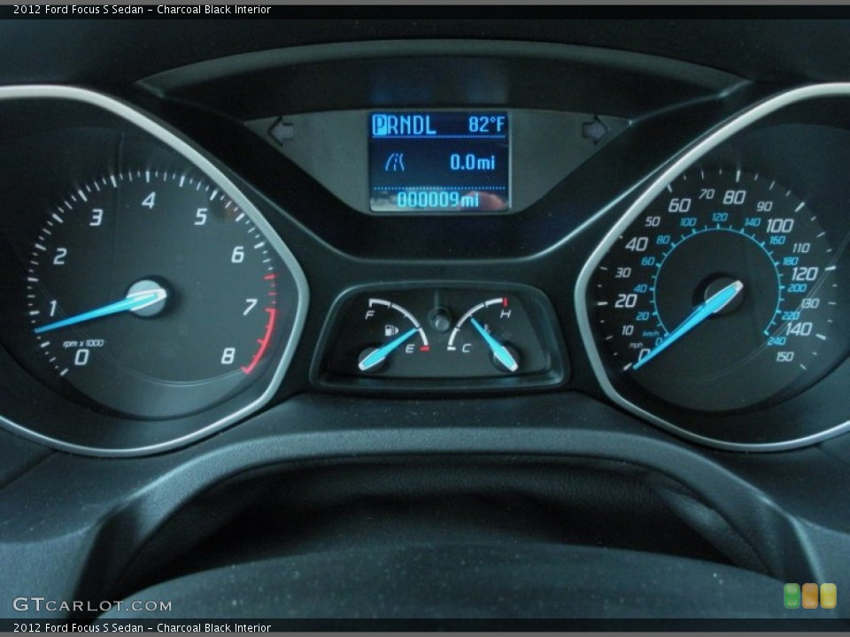 Charcoal Black Interior Gauges for the 2012 Ford Focus S Sedan #50665046