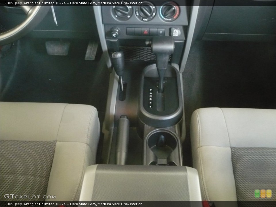 Dark Slate Gray/Medium Slate Gray Interior Transmission for the 2009 Jeep Wrangler Unlimited X 4x4 #50665358