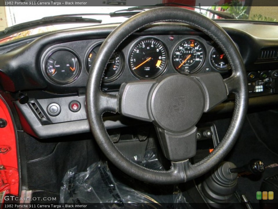 Black Interior Steering Wheel for the 1982 Porsche 911 Carrera Targa #50666361
