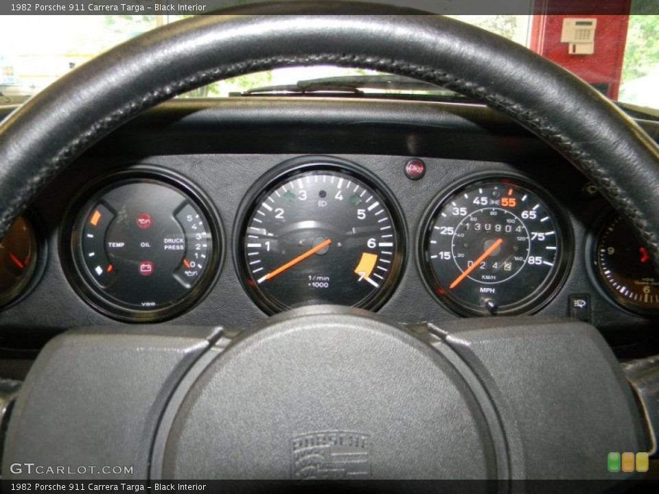 Black Interior Gauges for the 1982 Porsche 911 Carrera Targa #50666388