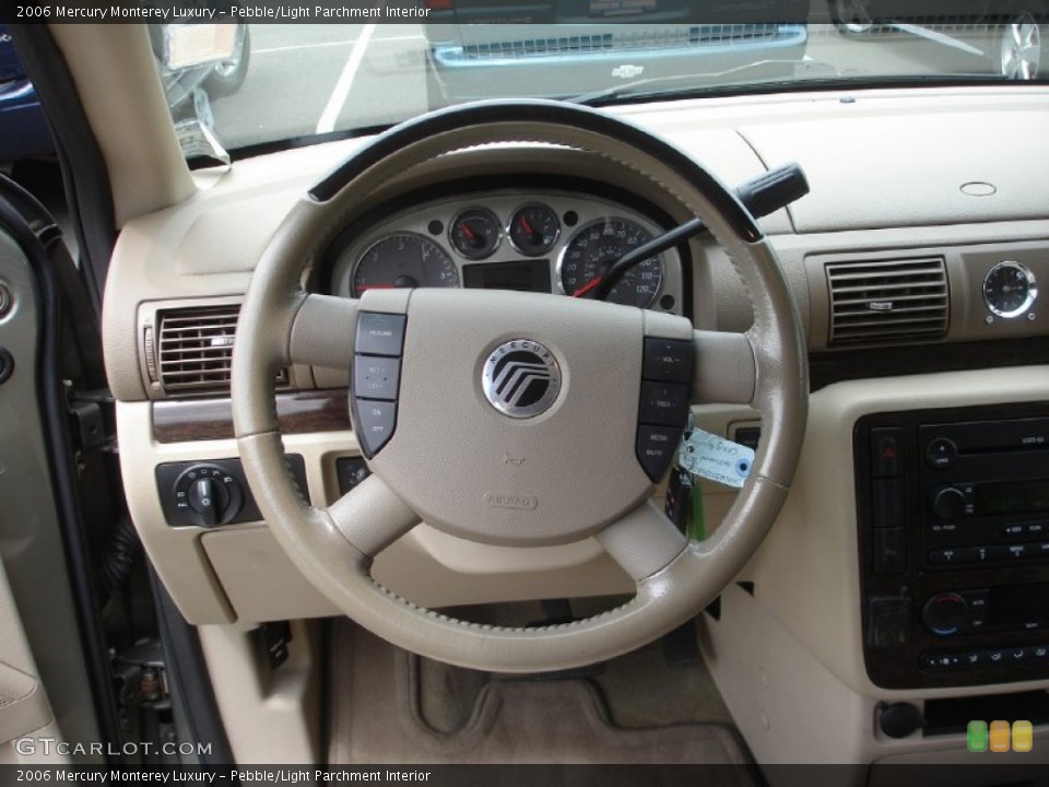 Pebble/Light Parchment Interior Steering Wheel for the 2006 Mercury Monterey Luxury #50666552