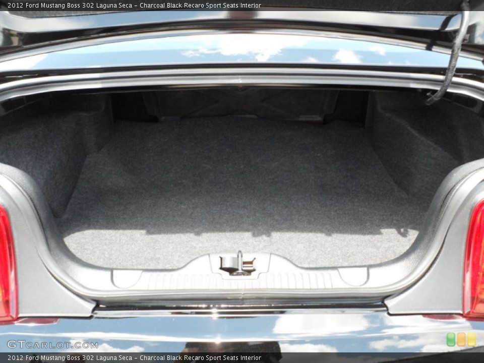 Charcoal Black Recaro Sport Seats Interior Trunk for the 2012 Ford Mustang Boss 302 Laguna Seca #50667503