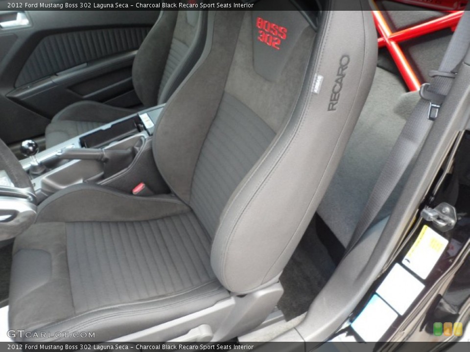 Charcoal Black Recaro Sport Seats Interior Photo for the 2012 Ford Mustang Boss 302 Laguna Seca #50667539