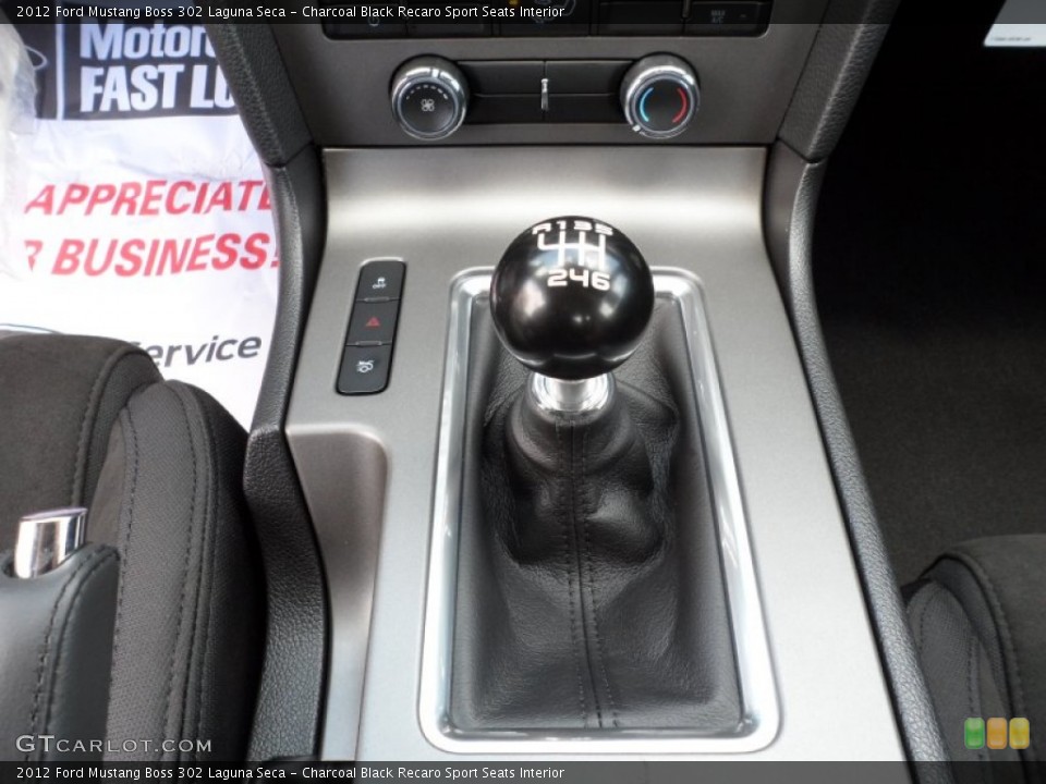 Charcoal Black Recaro Sport Seats Interior Transmission for the 2012 Ford Mustang Boss 302 Laguna Seca #50667641
