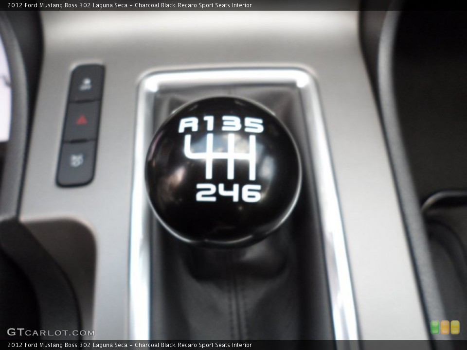 Charcoal Black Recaro Sport Seats Interior Transmission for the 2012 Ford Mustang Boss 302 Laguna Seca #50667656