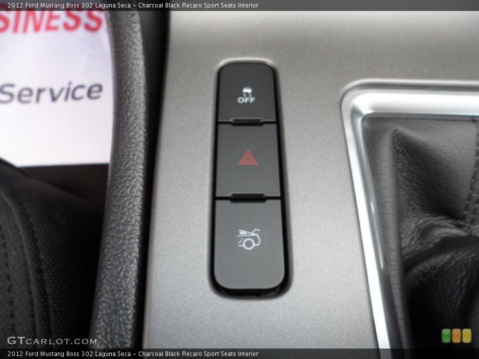 Charcoal Black Recaro Sport Seats Interior Controls for the 2012 Ford Mustang Boss 302 Laguna Seca #50667662