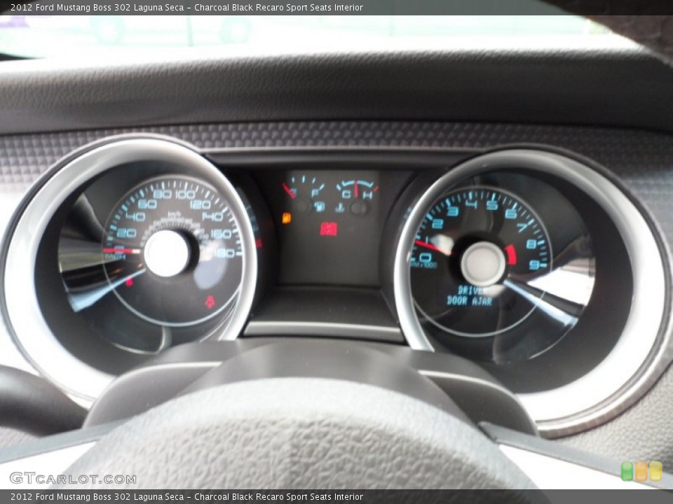 Charcoal Black Recaro Sport Seats Interior Gauges for the 2012 Ford Mustang Boss 302 Laguna Seca #50667710