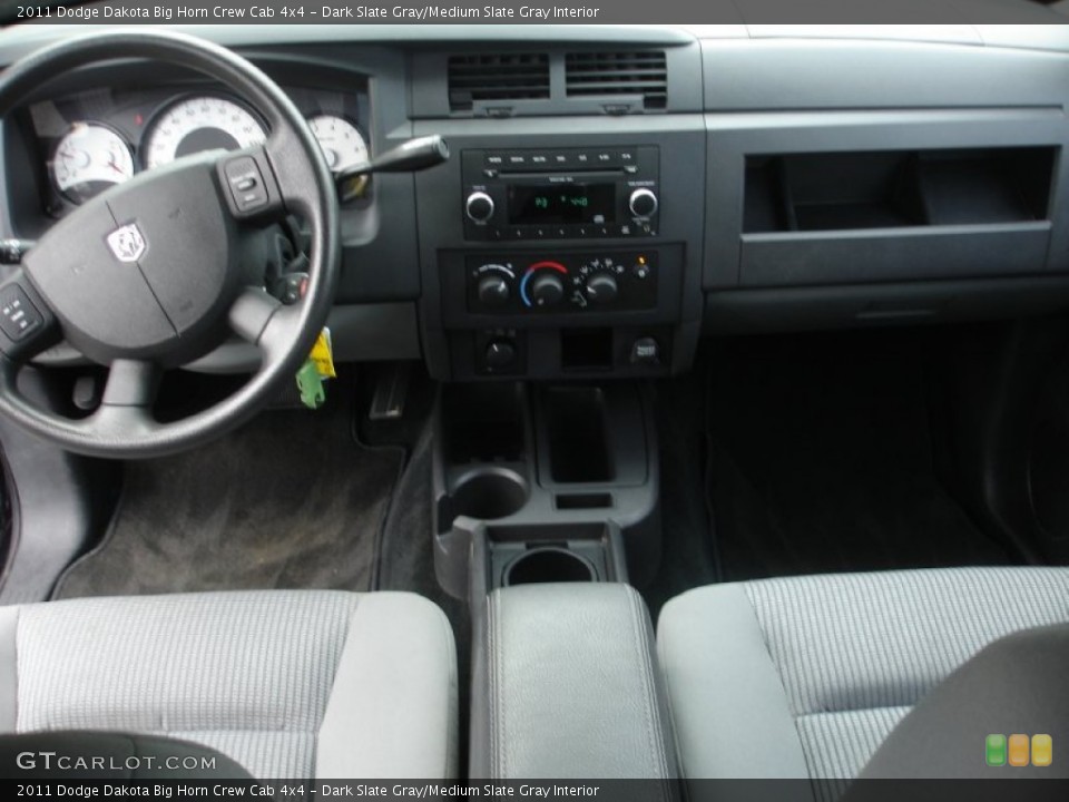 Dark Slate Gray/Medium Slate Gray Interior Dashboard for the 2011 Dodge Dakota Big Horn Crew Cab 4x4 #50669672