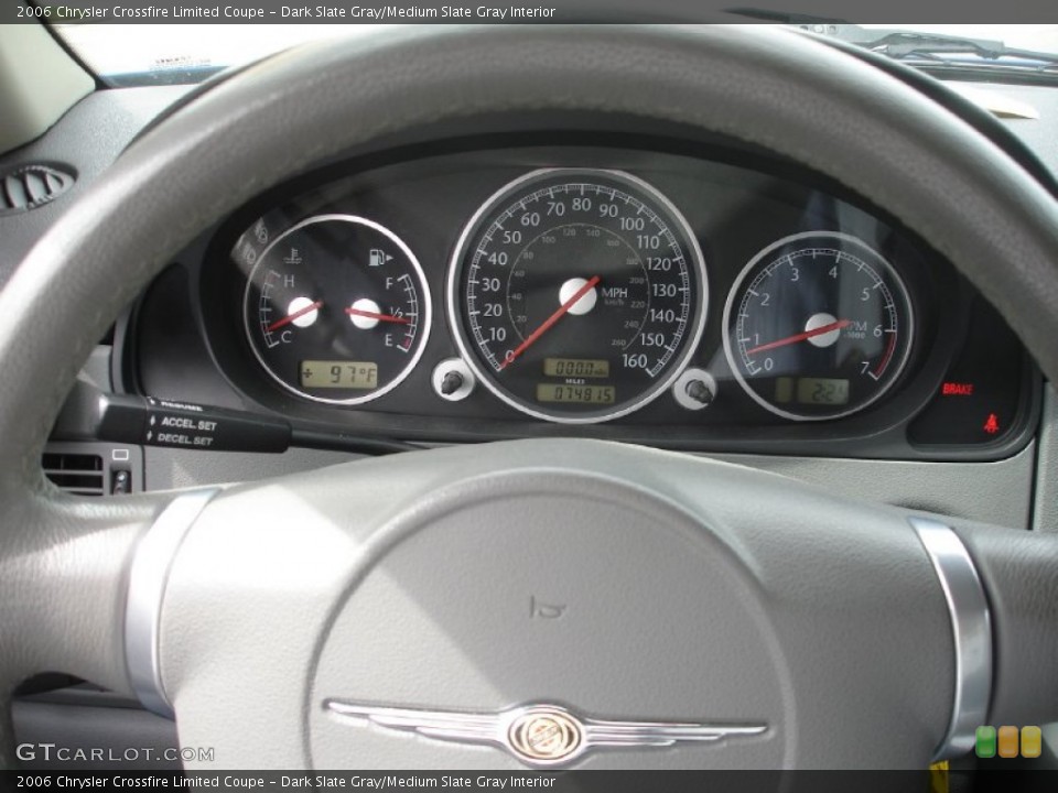 Dark Slate Gray/Medium Slate Gray Interior Gauges for the 2006 Chrysler Crossfire Limited Coupe #50671628