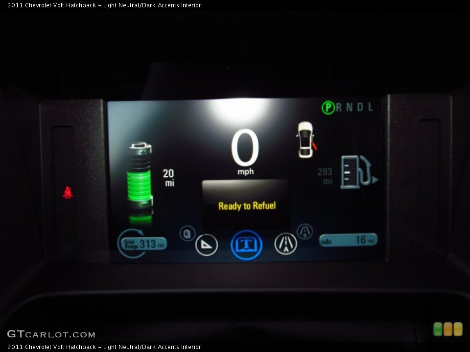 Light Neutral/Dark Accents Interior Gauges for the 2011 Chevrolet Volt Hatchback #50673605