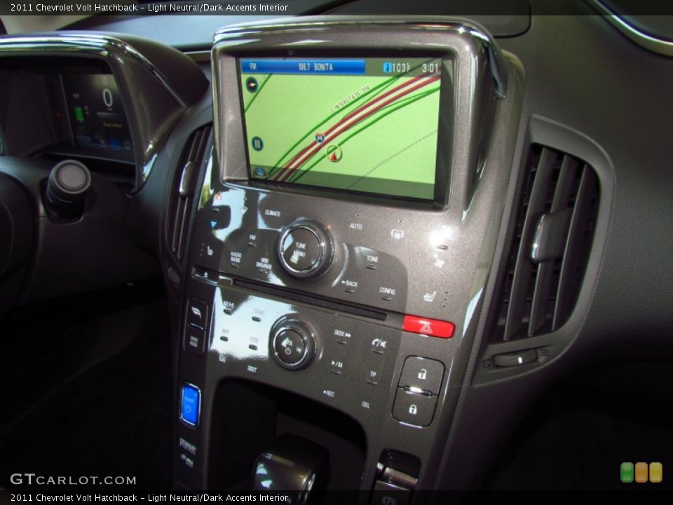 Light Neutral/Dark Accents Interior Navigation for the 2011 Chevrolet Volt Hatchback #50673620