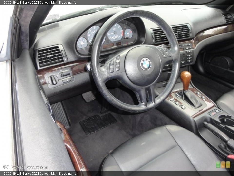 Black Interior Dashboard for the 2000 BMW 3 Series 323i Convertible #50675483