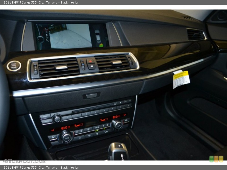 Black Interior Controls for the 2011 BMW 5 Series 535i Gran Turismo #50676192