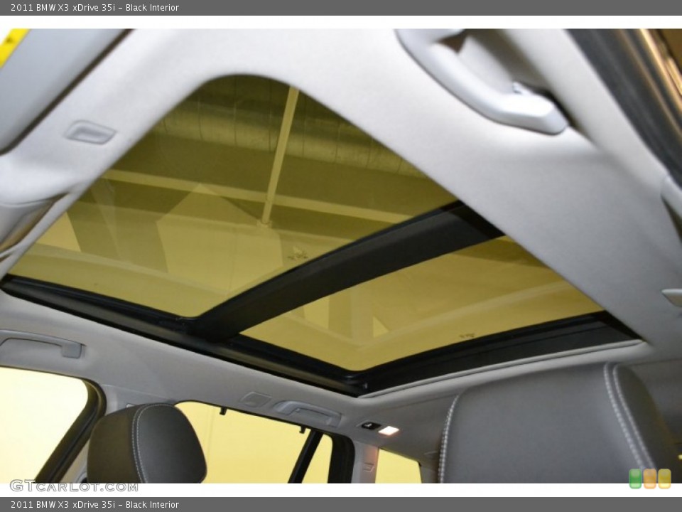 Black Interior Sunroof for the 2011 BMW X3 xDrive 35i #50676686