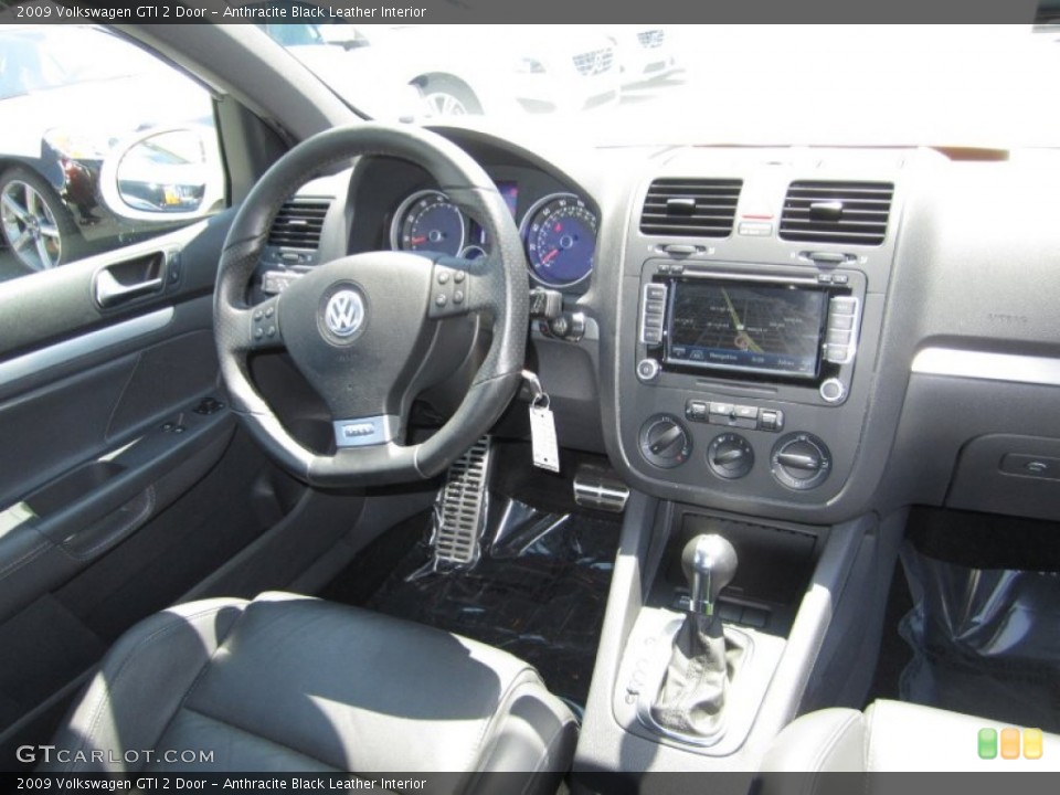 Anthracite Black Leather Interior Dashboard for the 2009 Volkswagen GTI 2 Door #50678426