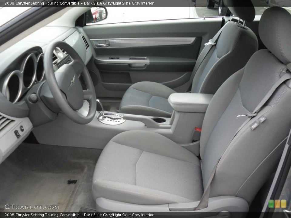 Dark Slate Gray/Light Slate Gray Interior Photo for the 2008 Chrysler Sebring Touring Convertible #50678927