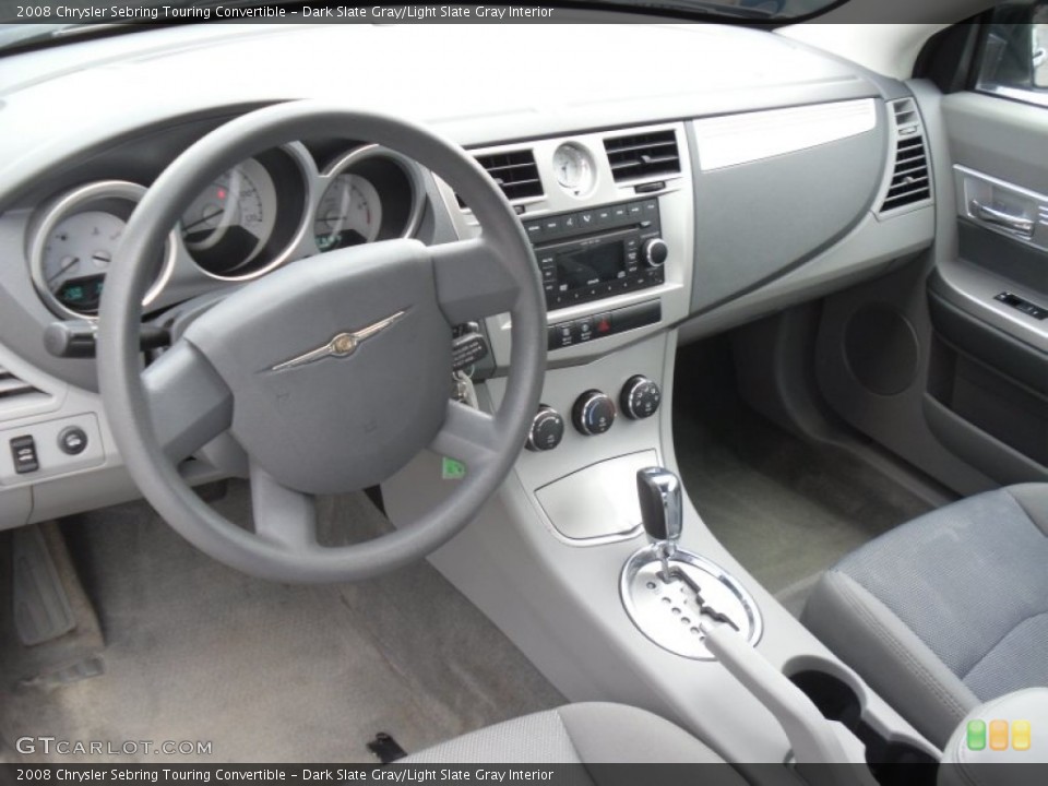 Dark Slate Gray/Light Slate Gray Interior Dashboard for the 2008 Chrysler Sebring Touring Convertible #50678939