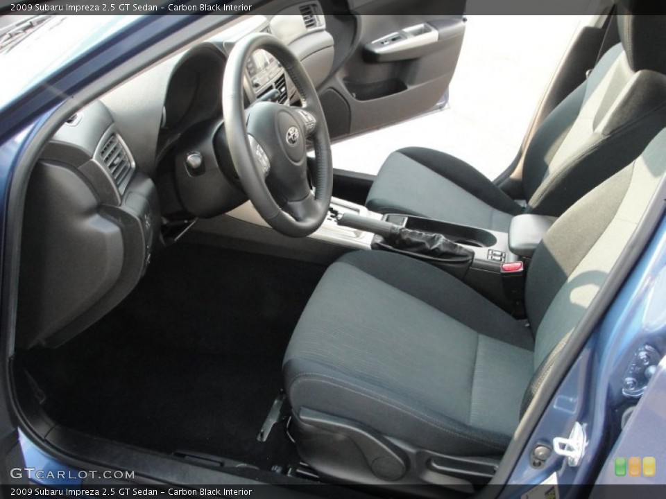 Carbon Black Interior Photo for the 2009 Subaru Impreza 2.5 GT Sedan #50681069
