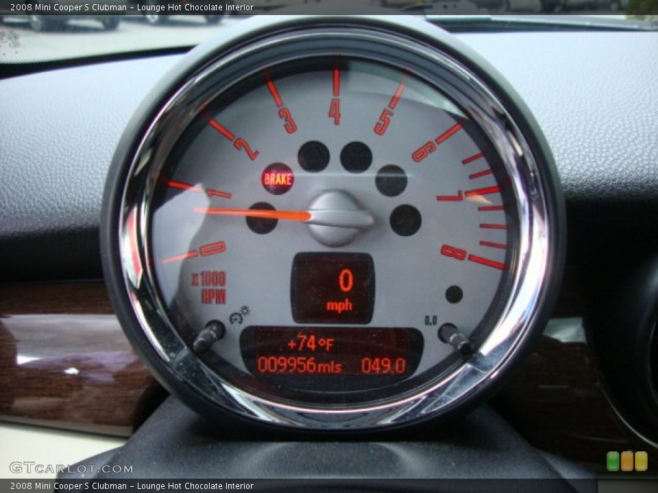 Lounge Hot Chocolate Interior Gauges for the 2008 Mini Cooper S Clubman #50682494