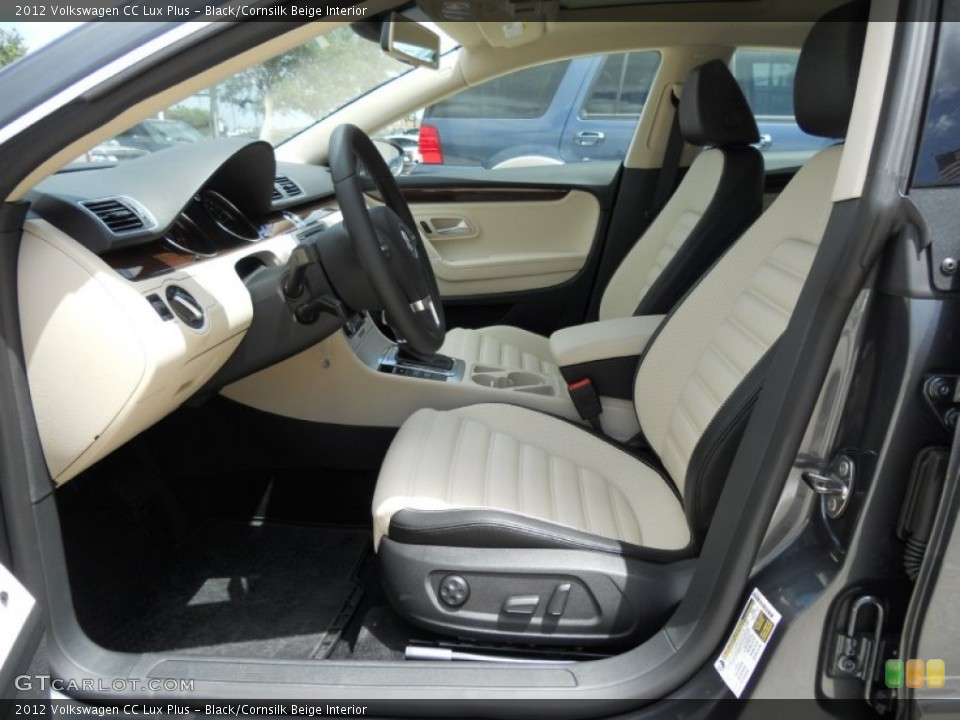 Black/Cornsilk Beige Interior Photo for the 2012 Volkswagen CC Lux Plus #50683016