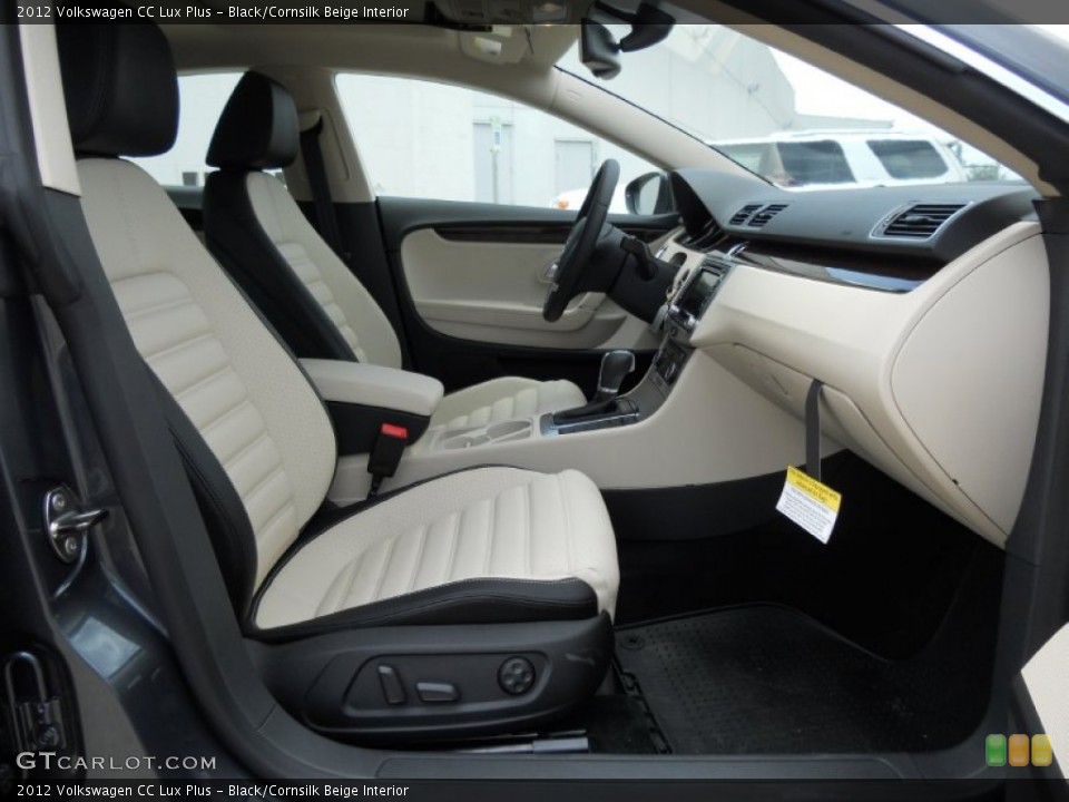 Black/Cornsilk Beige Interior Photo for the 2012 Volkswagen CC Lux Plus #50683040