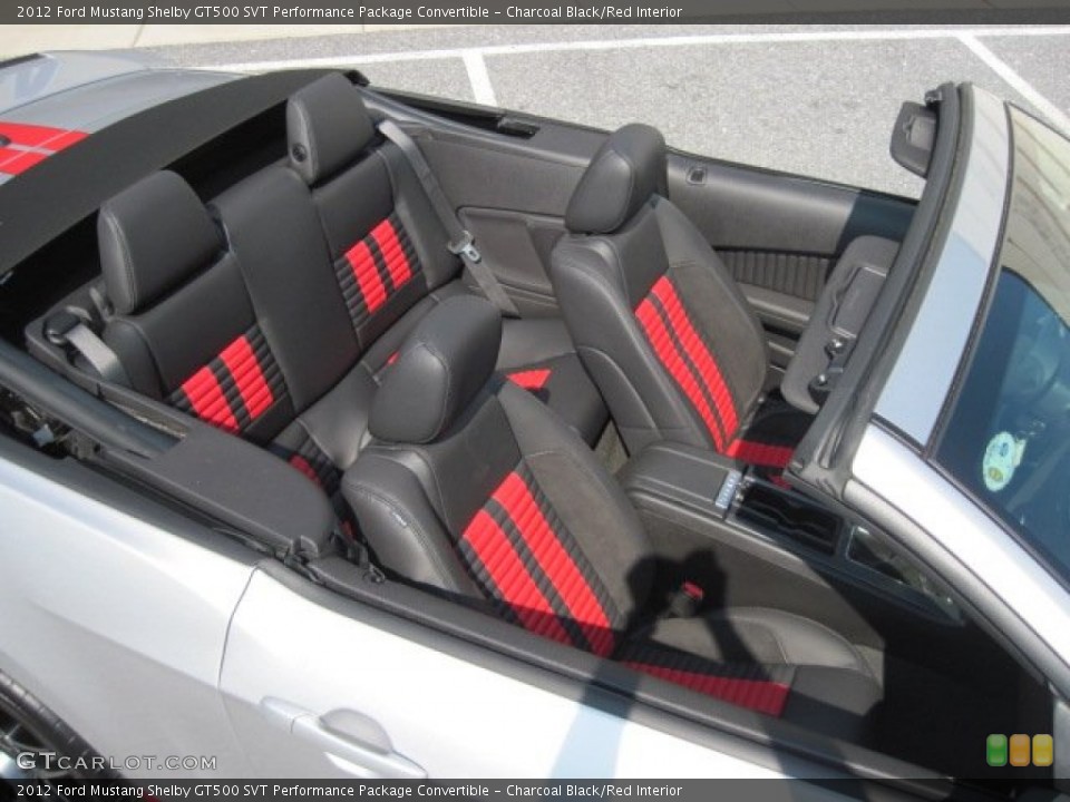 Charcoal Black/Red Interior Photo for the 2012 Ford Mustang Shelby GT500 SVT Performance Package Convertible #50683490