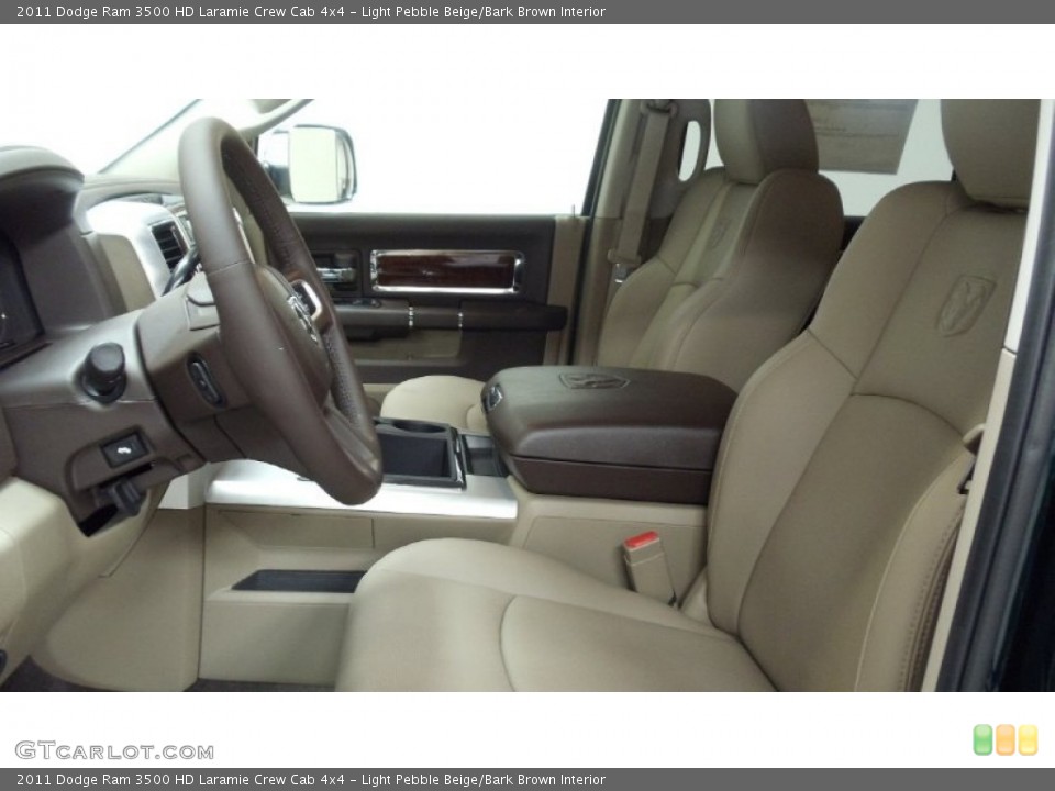 Light Pebble Beige/Bark Brown Interior Photo for the 2011 Dodge Ram 3500 HD Laramie Crew Cab 4x4 #50684258
