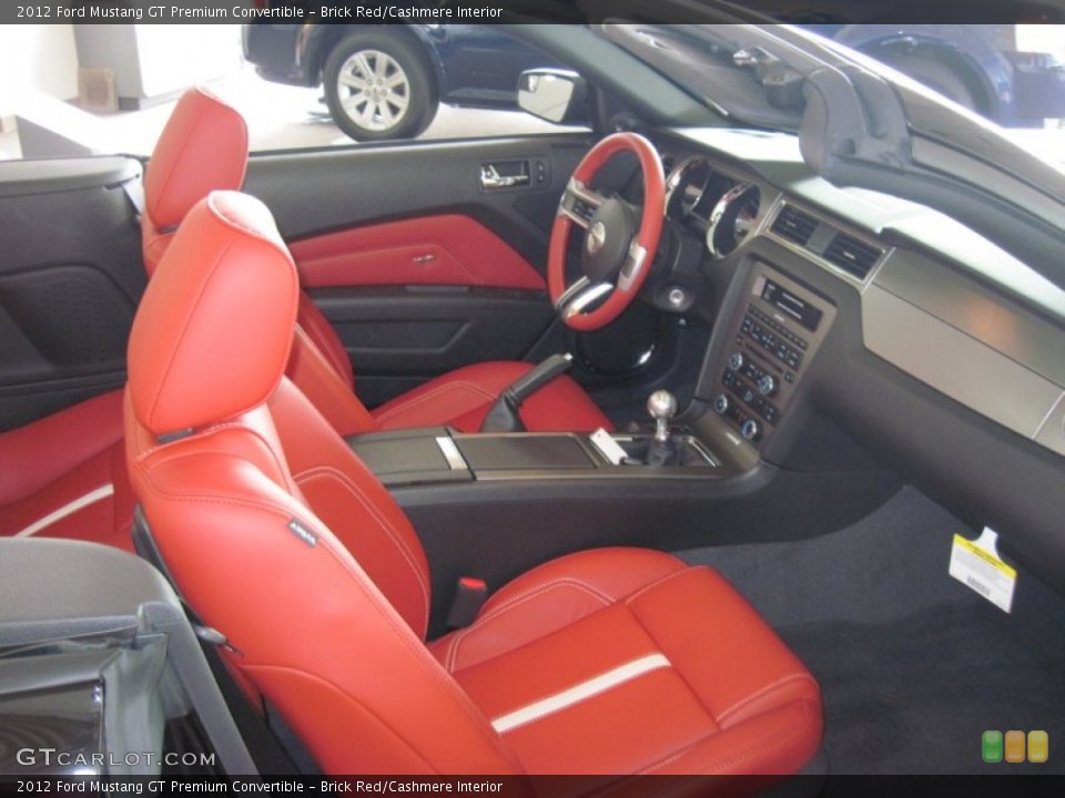 Brick Red/Cashmere Interior Photo for the 2012 Ford Mustang GT Premium Convertible #50684348