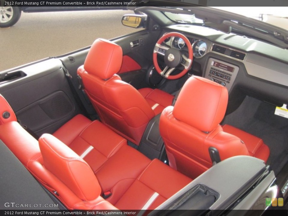 Brick Red/Cashmere Interior Photo for the 2012 Ford Mustang GT Premium Convertible #50684354