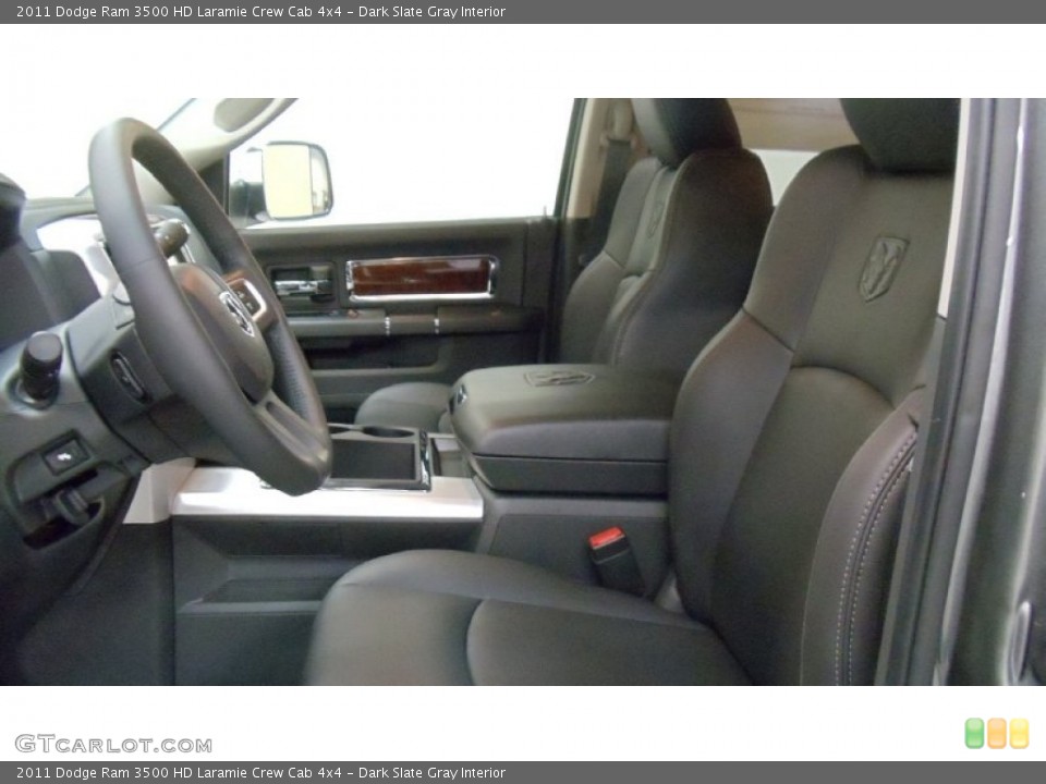 Dark Slate Gray Interior Photo for the 2011 Dodge Ram 3500 HD Laramie Crew Cab 4x4 #50684579