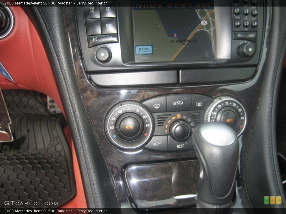 Berry Red Interior Controls for the 2003 Mercedes-Benz SL 500 Roadster #50685533