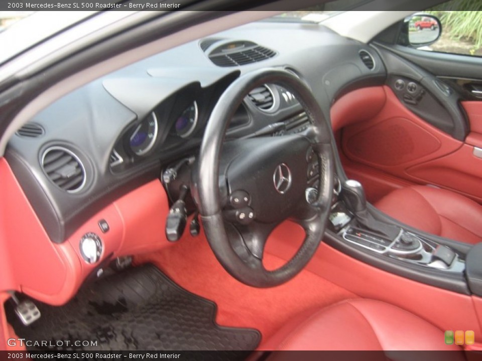 Berry Red Interior Prime Interior for the 2003 Mercedes-Benz SL 500 Roadster #50685563