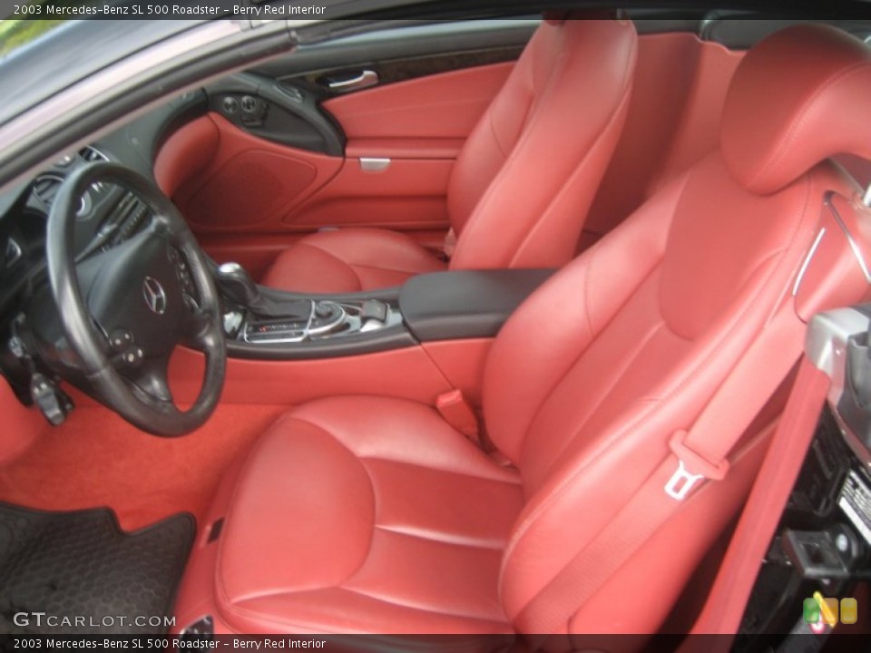 Berry Red Interior Photo for the 2003 Mercedes-Benz SL 500 Roadster #50685575