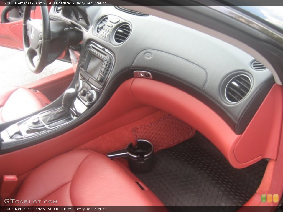 Berry Red Interior Dashboard for the 2003 Mercedes-Benz SL 500 Roadster #50685581