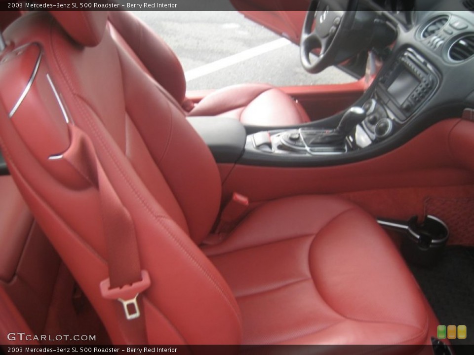 Berry Red Interior Photo for the 2003 Mercedes-Benz SL 500 Roadster #50685584