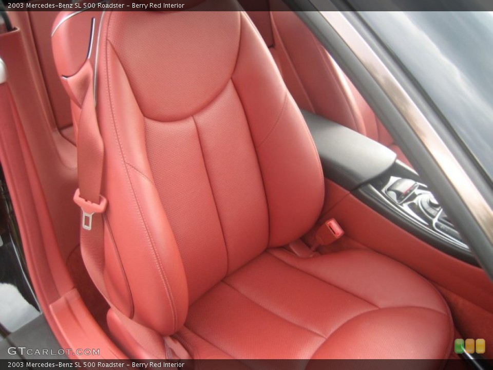 Berry Red Interior Photo for the 2003 Mercedes-Benz SL 500 Roadster #50685593