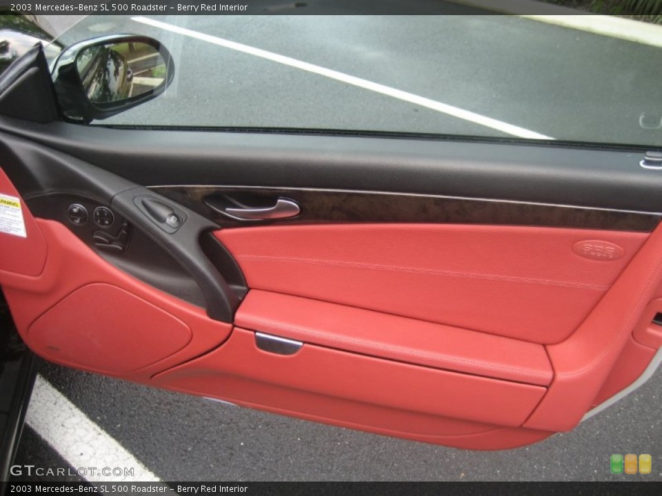 Berry Red Interior Door Panel for the 2003 Mercedes-Benz SL 500 Roadster #50685608