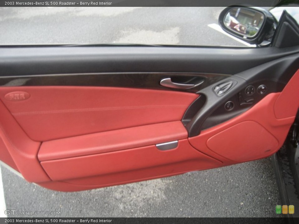 Berry Red Interior Door Panel for the 2003 Mercedes-Benz SL 500 Roadster #50685623