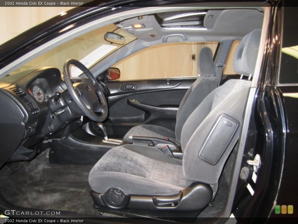 Black Interior Photo for the 2002 Honda Civic EX Coupe #50687390