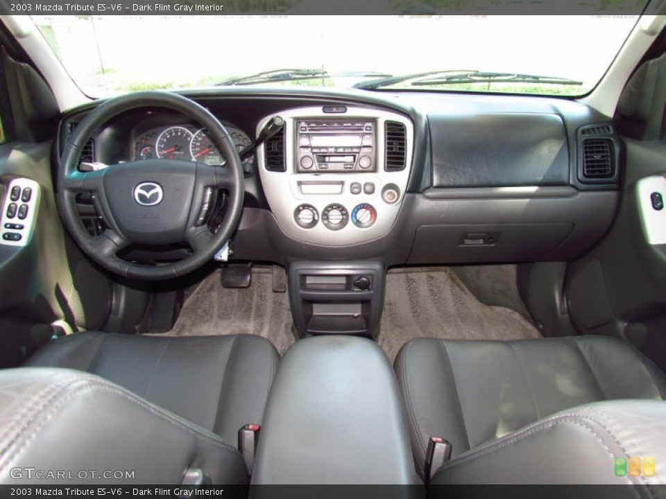 Dark Flint Gray Interior Dashboard for the 2003 Mazda Tribute ES-V6 #50687900