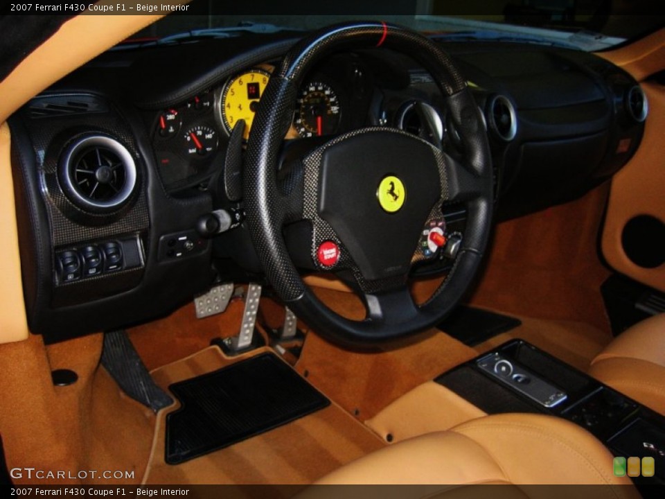 Beige Interior Dashboard for the 2007 Ferrari F430 Coupe F1 #50689284