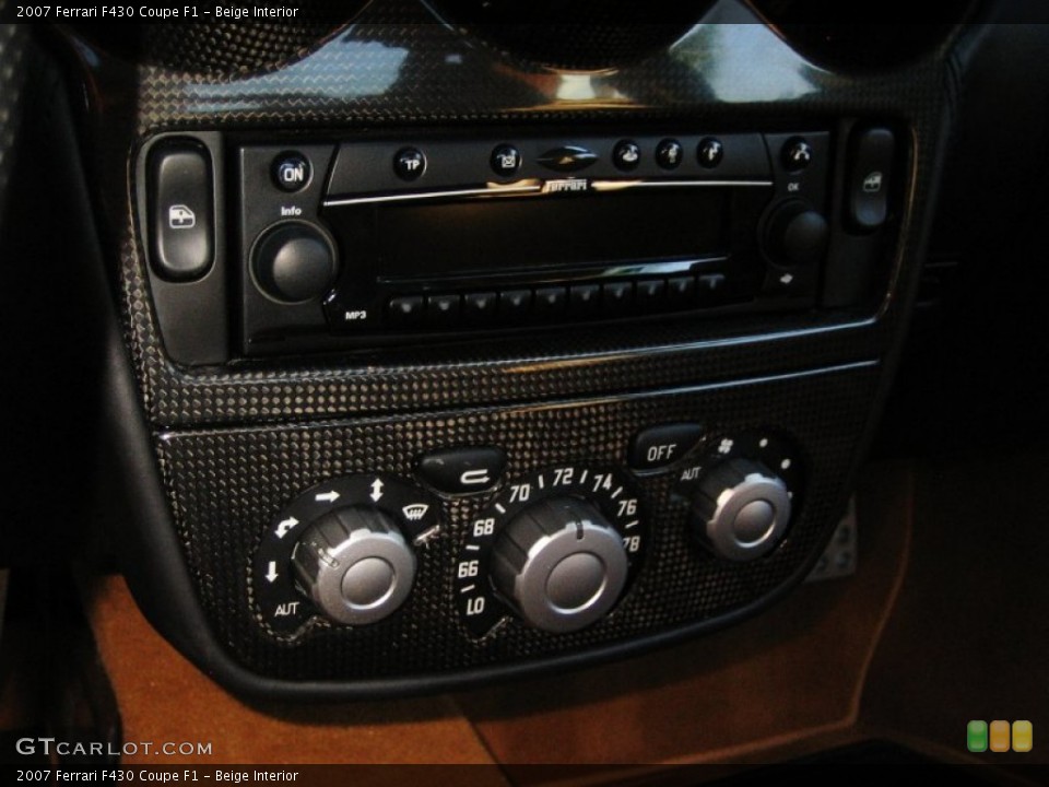 Beige Interior Controls for the 2007 Ferrari F430 Coupe F1 #50689317