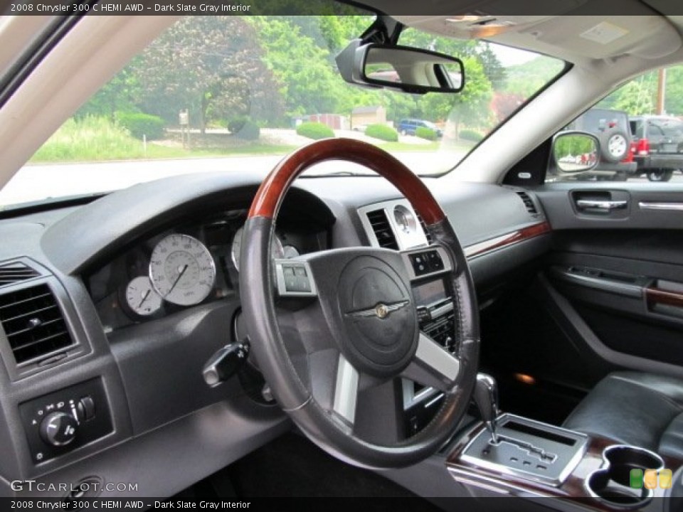 Dark Slate Gray Interior Steering Wheel for the 2008 Chrysler 300 C HEMI AWD #50689446