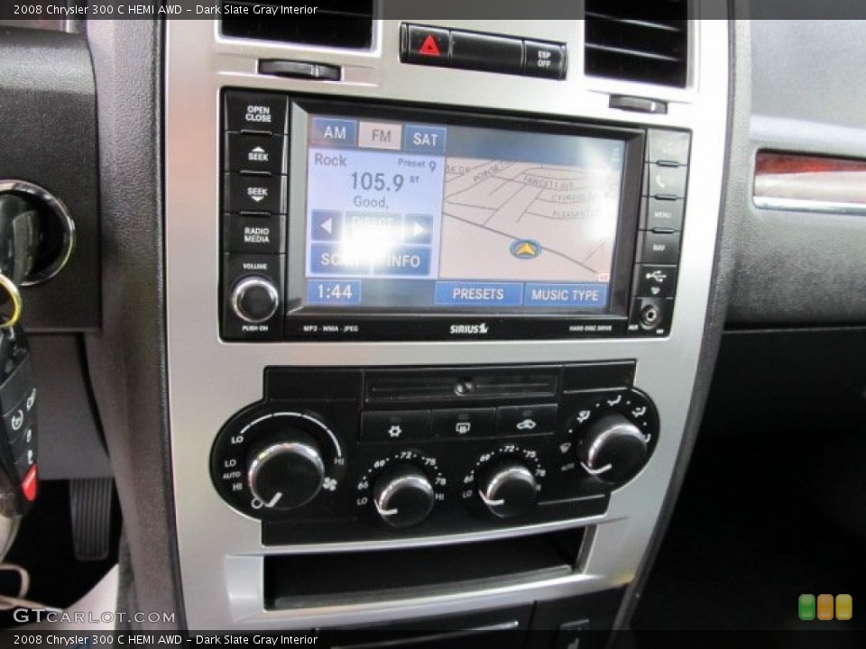 Dark Slate Gray Interior Navigation for the 2008 Chrysler 300 C HEMI AWD #50689455